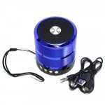 Wholesale Metallic Design Portable Wireless Bluetooth Speaker 888 (Blue)